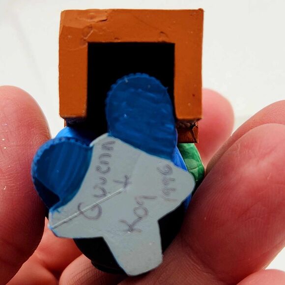 Vintage Teddy Bear w/ Computer at Desk Christmas Ornament Tech Guy Gift 1990s - Picture 6 of 7